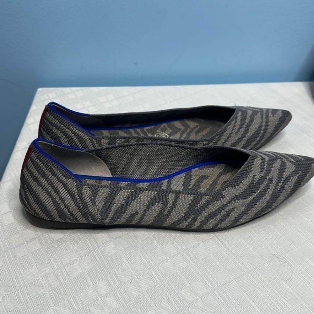 Rothy's The Point In Zebra Size 8.5 - image 2